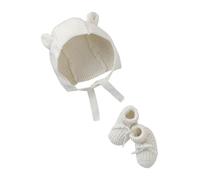 VERTBAUDET Ensemble Bonnet et Chaussons bébé Naissance écru 0/1M(50/54)