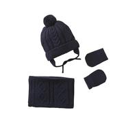 VERTBAUDET Ensemble Bonnet Snood Moufles Bébé Garçon Encre 12/18M(74/81)