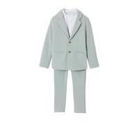 VERTBAUDET Ensemble céremonie chemise col Mao, veste et pantalon garçon vert d'eau 4A