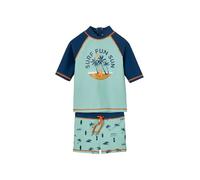 VERTBAUDET Ensemble de Bain garçon T-Shirt Anti-UV + Short Bleu Turquoise/pétrole 5A