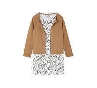 VERTBAUDET Ensemble fille cardigan et robe imprimée fleurs camel 5A