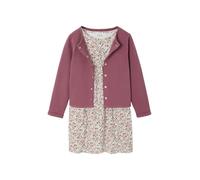 VERTBAUDET Ensemble fille cardigan et robe imprimée fleurs mauve 8A