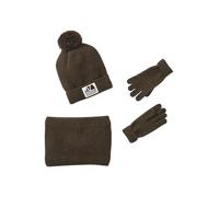VERTBAUDET Ensemble Garçon Bonnet Snood Moufles Gants Maille Kaki 8/10A