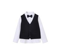VERTBAUDET Ensemble garçon chemise et gilet noël noir 14A