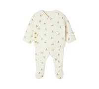 VERTBAUDET Ensemble matelassé gilet + pantalon à pieds entièrement imprimé écru 1M(54CM)