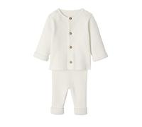 VERTBAUDET Ensemble mixte en tricot gilet et pantalon bébé blanc NAISSANCE(50CM)