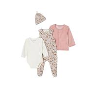 VERTBAUDET Ensemble Naissance Body Salopette Bonnet Gilet rose 3M(60CM)