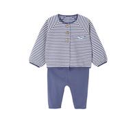VERTBAUDET Ensemble naissance molletonné gilet + pantalon bleu 18M(81CM)