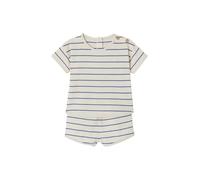 VERTBAUDET Ensemble naissance nid d'abeille tee-shirt et short écru 3M(60CM)