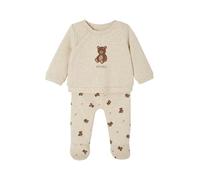 VERTBAUDET Ensemble naissance ours brassière et pantalon beige chiné 12M(74CM)