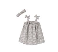 VERTBAUDET Ensemble Naissance Robe et Bandeau imprimés écru 9M(71CM)