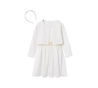 VERTBAUDET Ensemble Robe Patineuse Boléro Serre Tête Coton