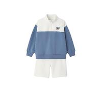 VERTBAUDET Ensemble Short Sweat Garçon Col Camionneur Coton Bleu Moyen 10A