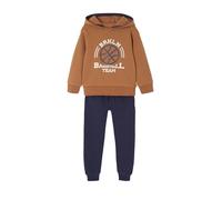 VERTBAUDET Ensemble Sport Garçon Sweat Capuche imprimé + Jogging Uni caramel 10A