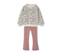 VERTBAUDET Ensemble sweat imprimé et legging flare fille bois de rose 4A