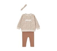 VERTBAUDET Ensemble Sweat + Legging + Bandeau bébé Fille Léopard 3M(60CM)
