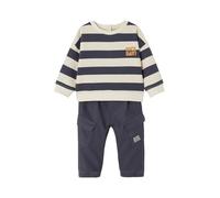 VERTBAUDET Ensemble Sweat rayé + Pantalon Battle bébé garçon Denim Fabric Bleu Ardoise 24M(86CM)
