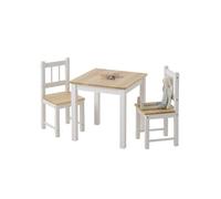 VERTBAUDET Ensemble Table + 2 chaises en Bois Blanc TU