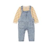VERTBAUDET Ensemble Tee-Shirt rayé et salopetteen Jean bébé Double Stone 3M(60CM)