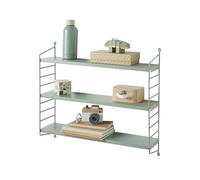 Etagère murale filaire en métal vert TU