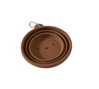 VERTBAUDET Gamelle en Silicone rétractable pour Chien et Chat Camel TU