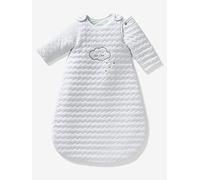 VERTBAUDET Gigoteuse matelassée Bio Collection Bio Nuage à Manches Amovibles Blanc 6/18M