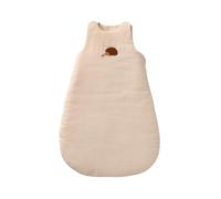 VERTBAUDET Gigoteuse sans manches en gaze de coton HÉRISSON rayé beige 6/18M