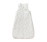 VERTBAUDET Gigoteuse sans manches ouverture centrale bio PETITS LAPINS blanc imprimé 0/6M