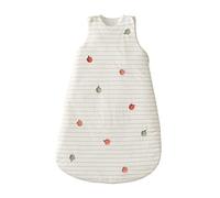 Gigoteuse sans manches POMMES blanc imprimé 18/36M
