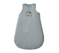 VERTBAUDET Gigoteuse spéciale été en gaze de coton bio* MINI ZOO bleu 6/18M