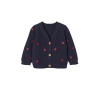 VERTBAUDET Gilet Bébé Brodé en Côtes Anglaises Coton Col V