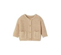 VERTBAUDET Gilet Bébé en Maille Grosse Jauge Manches Longues Beige chiné 6M(67CM)