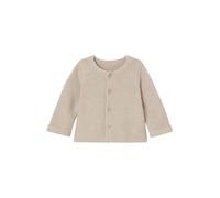 VERTBAUDET Gilet Bébé Naissance Maille Point Mousse Coton Beige chiné 6M(67CM)