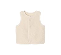 VERTBAUDET Gilet Bébé sans Manches en Fausse Fourrure Doublé Vanille 3M(60CM)