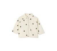 VERTBAUDET Gilet bébé zippé en Maille Polaire imprimée Beige 3M(60CM)
