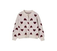 VERTBAUDET Gilet Jacquard Coeurs Fille Manches Longues Maille