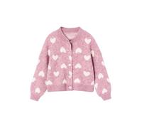 VERTBAUDET Gilet Jacquard Coeurs Fille Manches Longues Maille