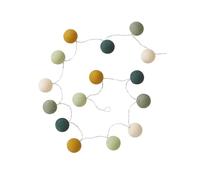 VERTBAUDET Guirlande boules lumineuse avec interrupteur vert sauge TU