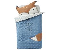 VERTBAUDET Housse de Couette bébé Baby Fox Bleu 100X120
