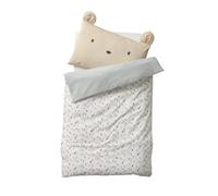 VERTBAUDET Housse De Couette Bébé Coton Beige imprimé 80X120