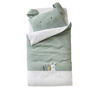 Housse de couette bébé MENTHE A L'EAU vert 80X120