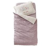 VERTBAUDET Housse de Couette bébé réversible Douce Provence écru/Parme 100X120
