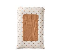 VERTBAUDET Housse de matelas à langer HANOÏ beige imprimé TU
