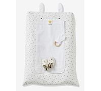 VERTBAUDET Housse de matelas à langer Lapin blanc imprimé TU