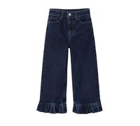 VERTBAUDET Jean Fille Large à Volants Bleu foncé 12A
