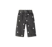 VERTBAUDET Jean Large Bébé Fille Petits Coeurs Brodés Coton