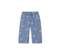 VERTBAUDET Jean Large Bébé Fille Petits Coeurs Brodés Coton