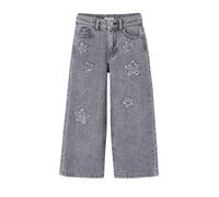 VERTBAUDET Jean Large Fille Étoiles Coton Denim Gris 9A