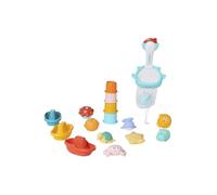 VERTBAUDET Lot de 16 Jouets de Bain avec Panier Multicolore TU