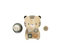 VERTBAUDET Jeu Bébé Coffret 3 Jeux D'Éveil en Bois FSC Jaune TU